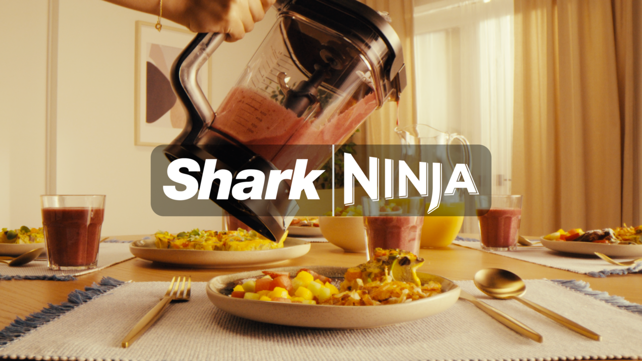 Titled Shark Ninja Kitchen Appliance Commercial Production